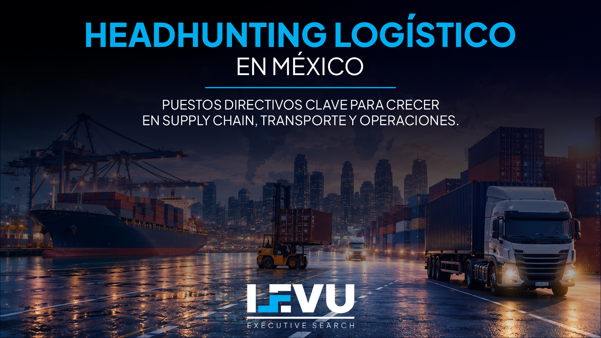 Headhunting logístico en México. Puestos directivos clave para crecer en supply chain, transporte y operaciones.